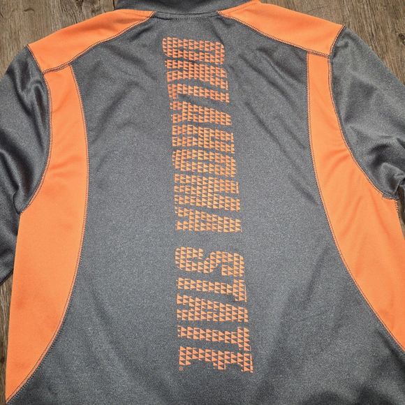 Champion 1/4 Zip OSU Oklahoma State Cowboys Gray Pullover Size Medium M - Picture 2 of 11